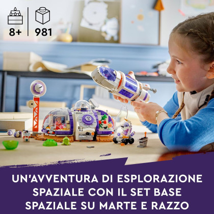 LEGO Friends 42605 - Base Spaziale su Marte e razzo