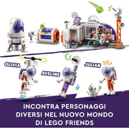 LEGO Friends 42605 - Base Spaziale su Marte e razzo