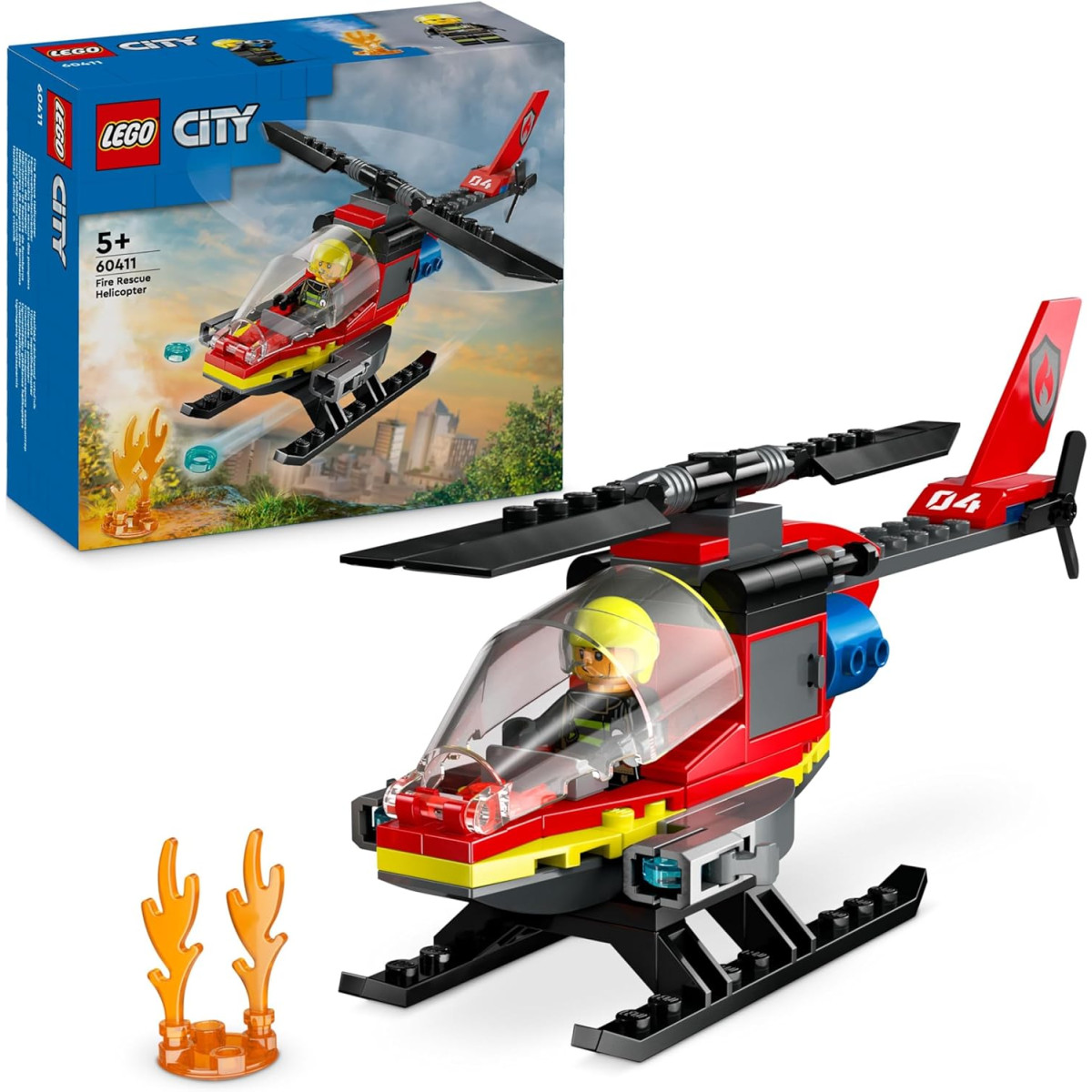 LEGO City 60411 - Elicottero dei pompieri