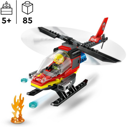 LEGO City 60411 - Elicottero dei pompieri