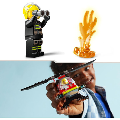 LEGO City 60411 - Elicottero dei pompieri