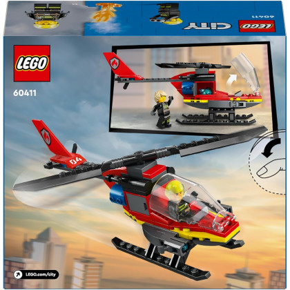 LEGO City 60411 - Elicottero dei pompieri