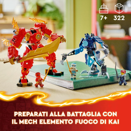 LEGO Ninjago 71808 - Mech elemento Fuoco di Kai