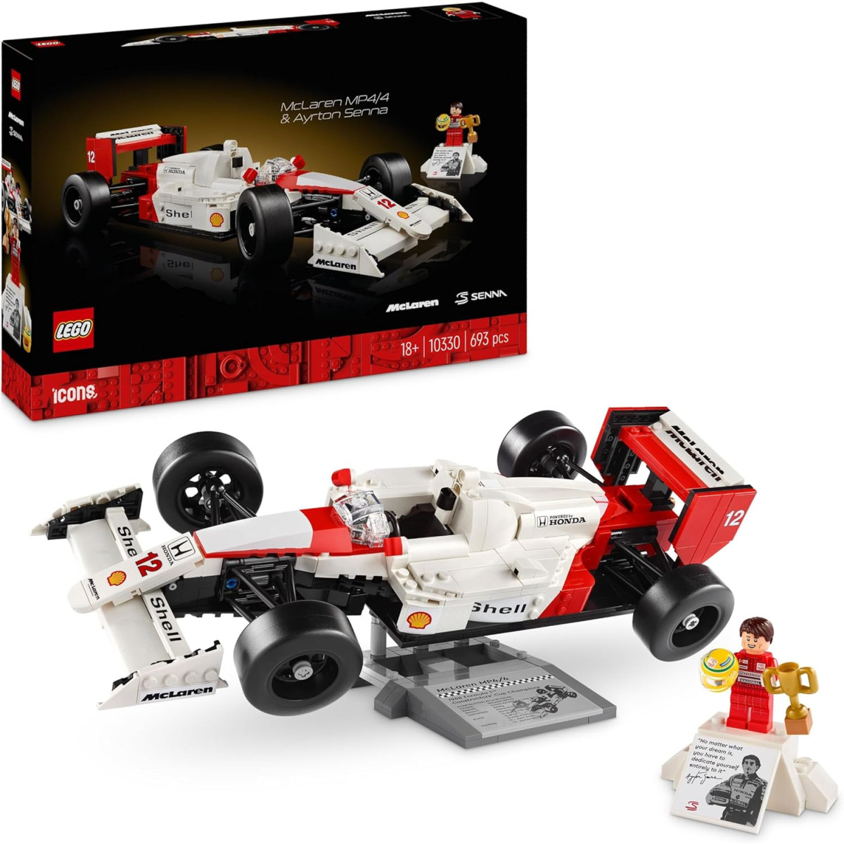 LEGO Icons 10330 - McLaren MP4/4 e Ayrton Senna