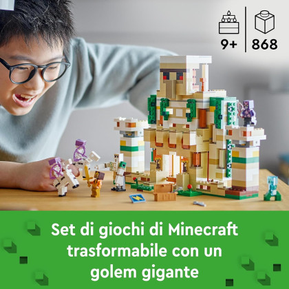LEGO Minecraft 21250 - La Fortezza del Golem di Ferro