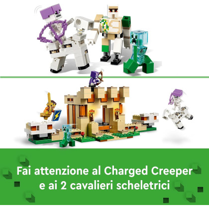 LEGO Minecraft 21250 - La Fortezza del Golem di Ferro