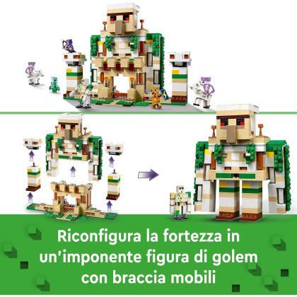 LEGO Minecraft 21250 - La Fortezza del Golem di Ferro