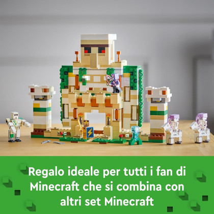 LEGO Minecraft 21250 - La Fortezza del Golem di Ferro