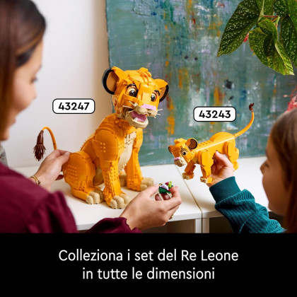 LEGO Disney 43247 - Giovane Simba, Re Leone