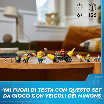LEGO Minions 75580 - I Minions e l’auto banana