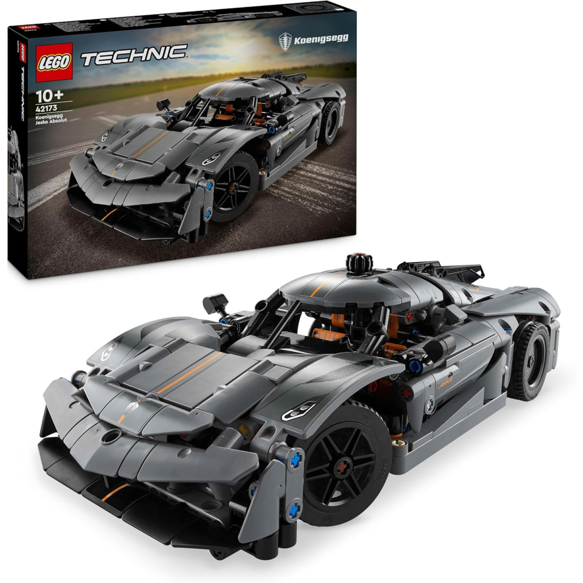 LEGO Technic 42173 - Hypercar Koenigsegg Jesko Absolut grigia