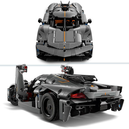 LEGO Technic 42173 - Hypercar Koenigsegg Jesko Absolut grigia