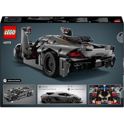LEGO Technic 42173 - Hypercar Koenigsegg Jesko Absolut grigia
