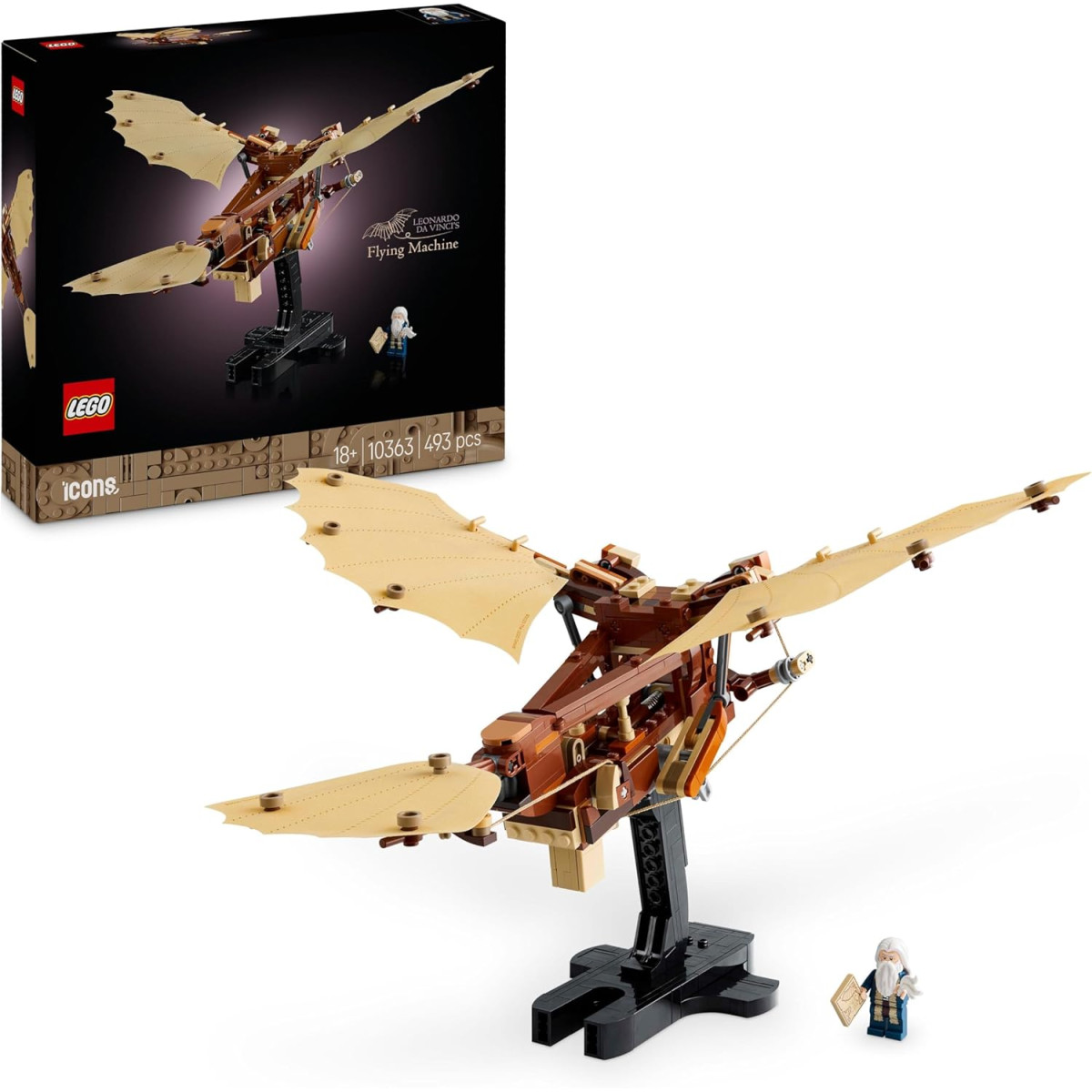 LEGO Icons 10363 - Macchina volante di Leonardo da Vinci