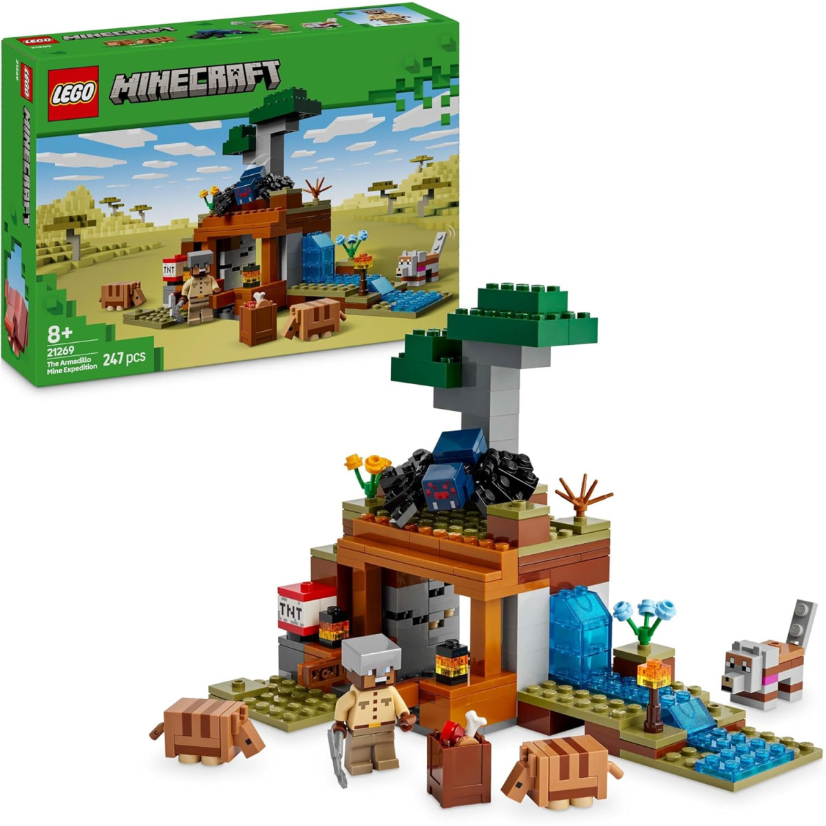 LEGO Minecraft 21269 - Spedizione nella miniera dell’armadillo
