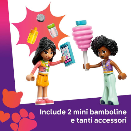 LEGO Friends 42643 - Bancarella di zucchero filato e scooter