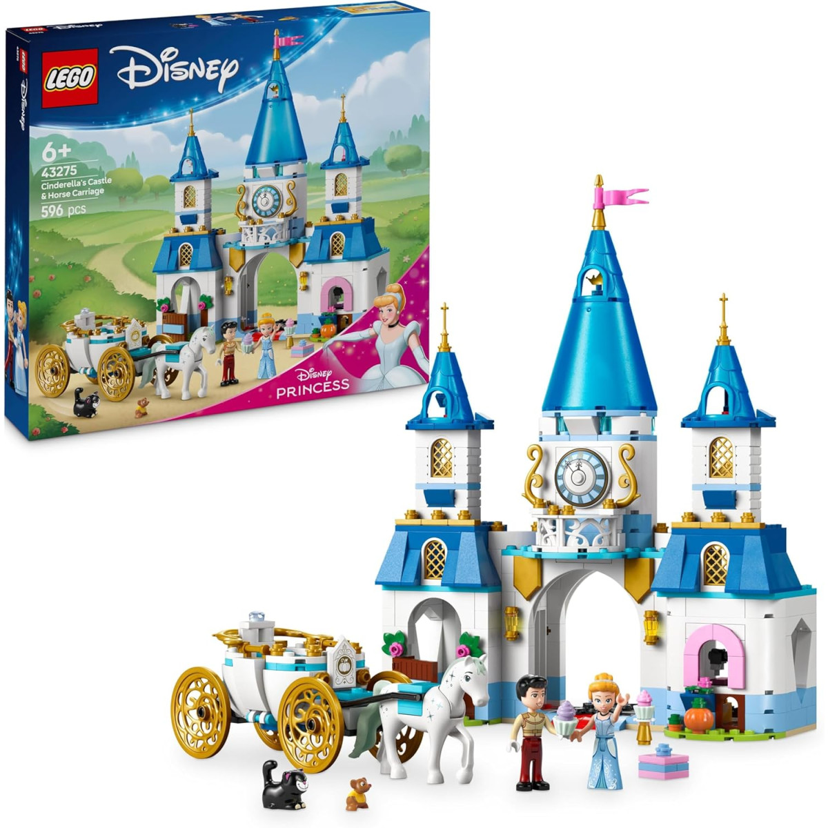 LEGO Disney 43275 - Castello e carrozza di Cenerentola