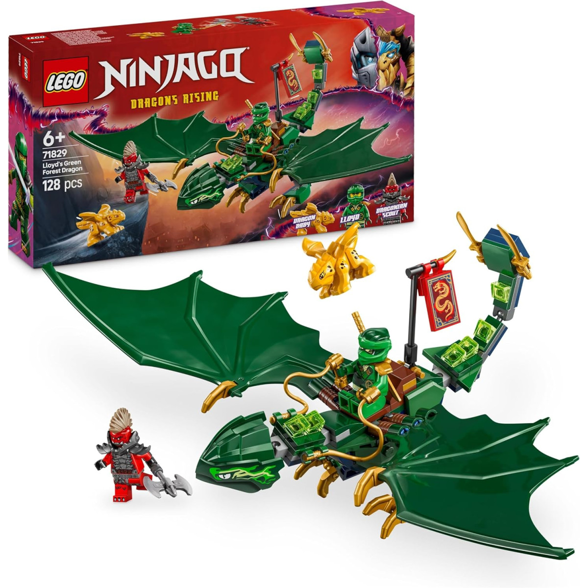 LEGO Ninjago 71829 - Drago della foresta verde di Lloyd