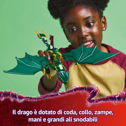 LEGO Ninjago 71829 - Drago della foresta verde di Lloyd
