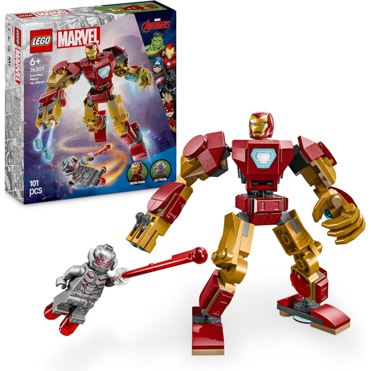 LEGO Marvel 76307 - Mech di Iron Man contro Ultron