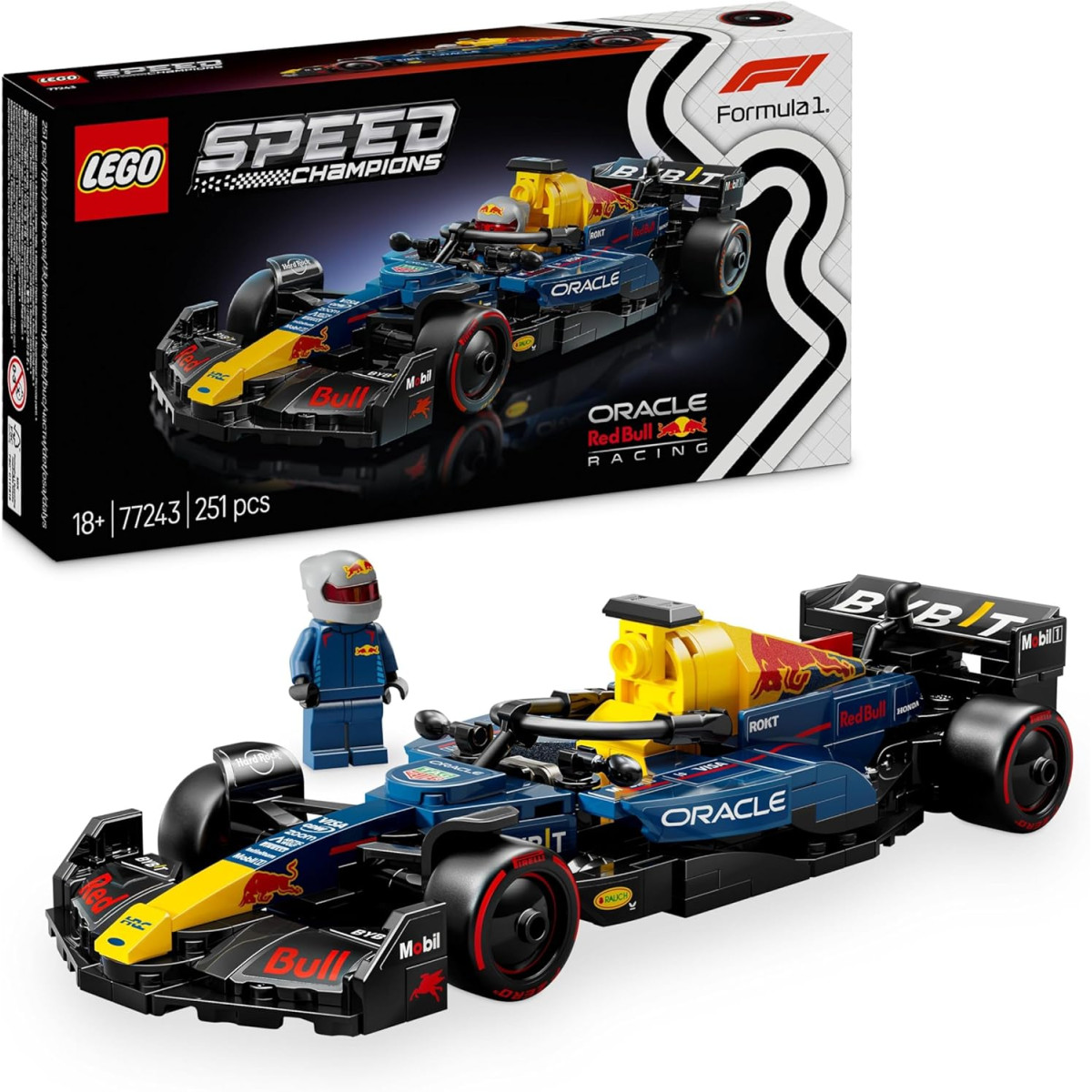 LEGO Speed Champions 77243 - Auto da corsa F1® Oracle Red Bull Racing RB20