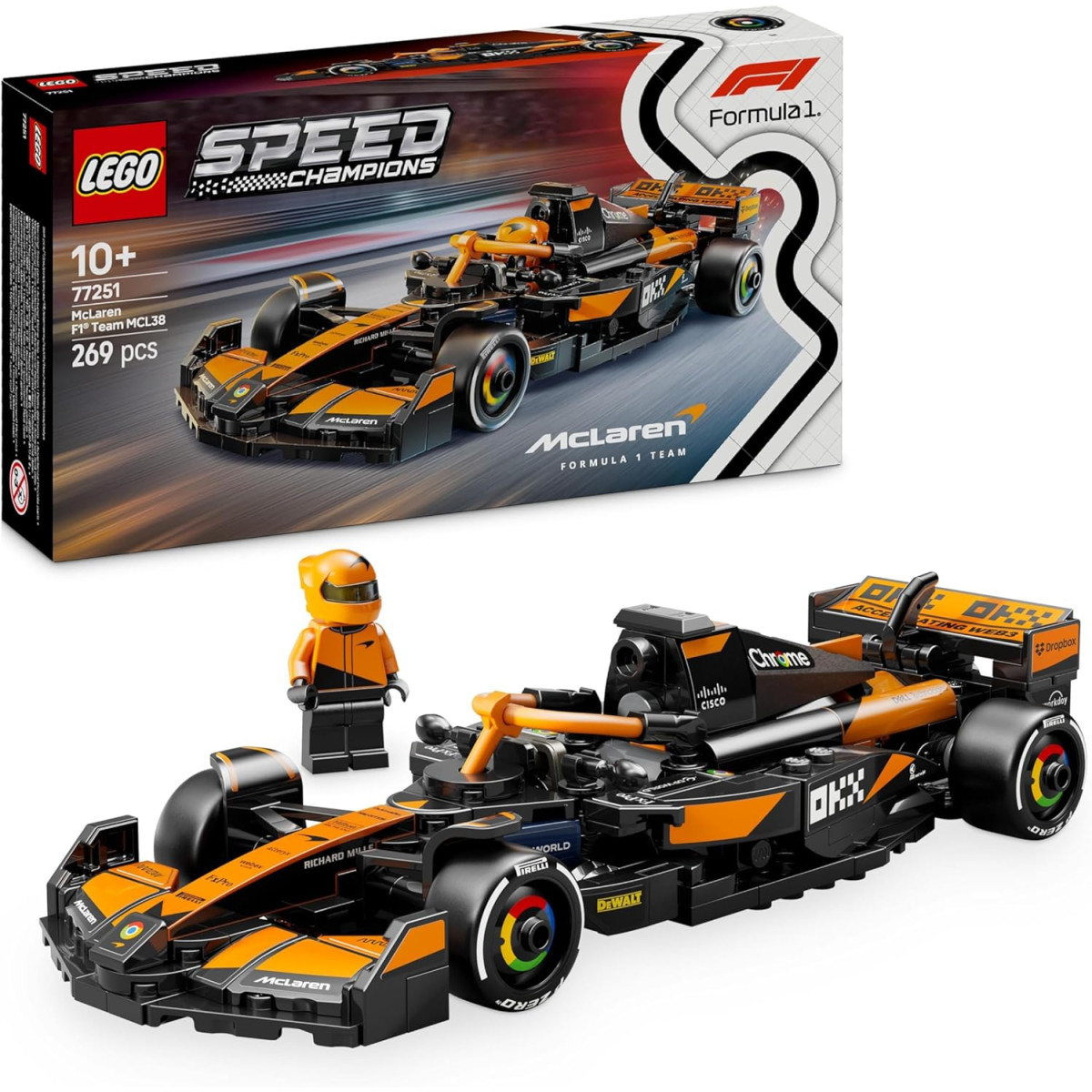 LEGO Speed Champions 77251 - Auto da corsa McLaren F1® Team MCL38