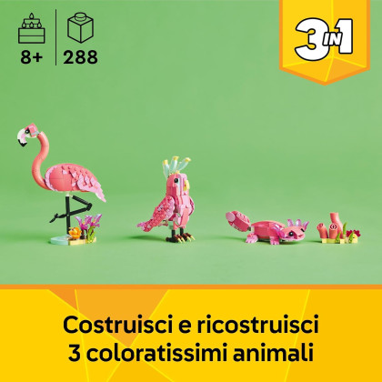 LEGO Creator 31170 - Animali selvatici: fenicottero rosa