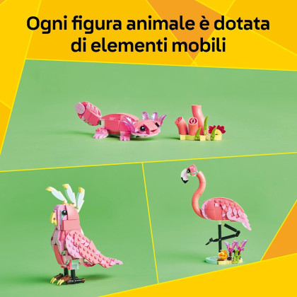 LEGO Creator 31170 - Animali selvatici: fenicottero rosa