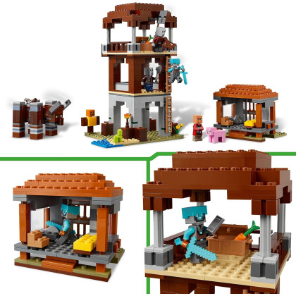 LEGO Minecraft 21278 - L’avamposto del saccheggiatore e predone