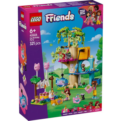 LEGO Friends 42666 - Festa di compleanno felina e Casa sull’albero