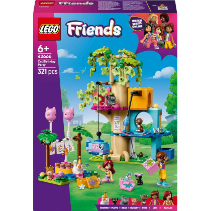 LEGO Friends 42666 - Festa di compleanno felina e Casa sull’albero