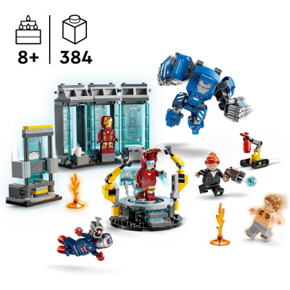 LEGO Marvel 76315 - Laboratorio di Iron Man: Sala delle Armature