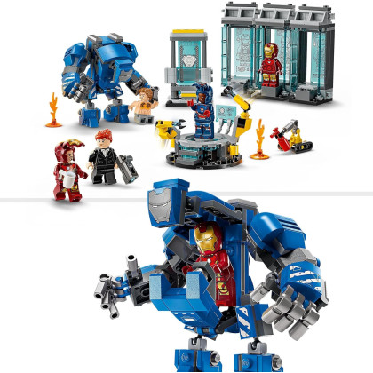LEGO Marvel 76315 - Laboratorio di Iron Man: Sala delle Armature