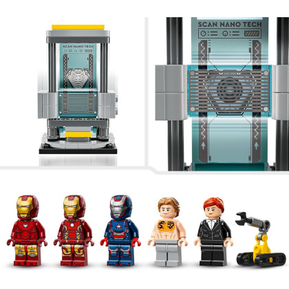LEGO Marvel 76315 - Laboratorio di Iron Man: Sala delle Armature