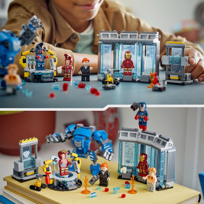LEGO Marvel 76315 - Laboratorio di Iron Man: Sala delle Armature