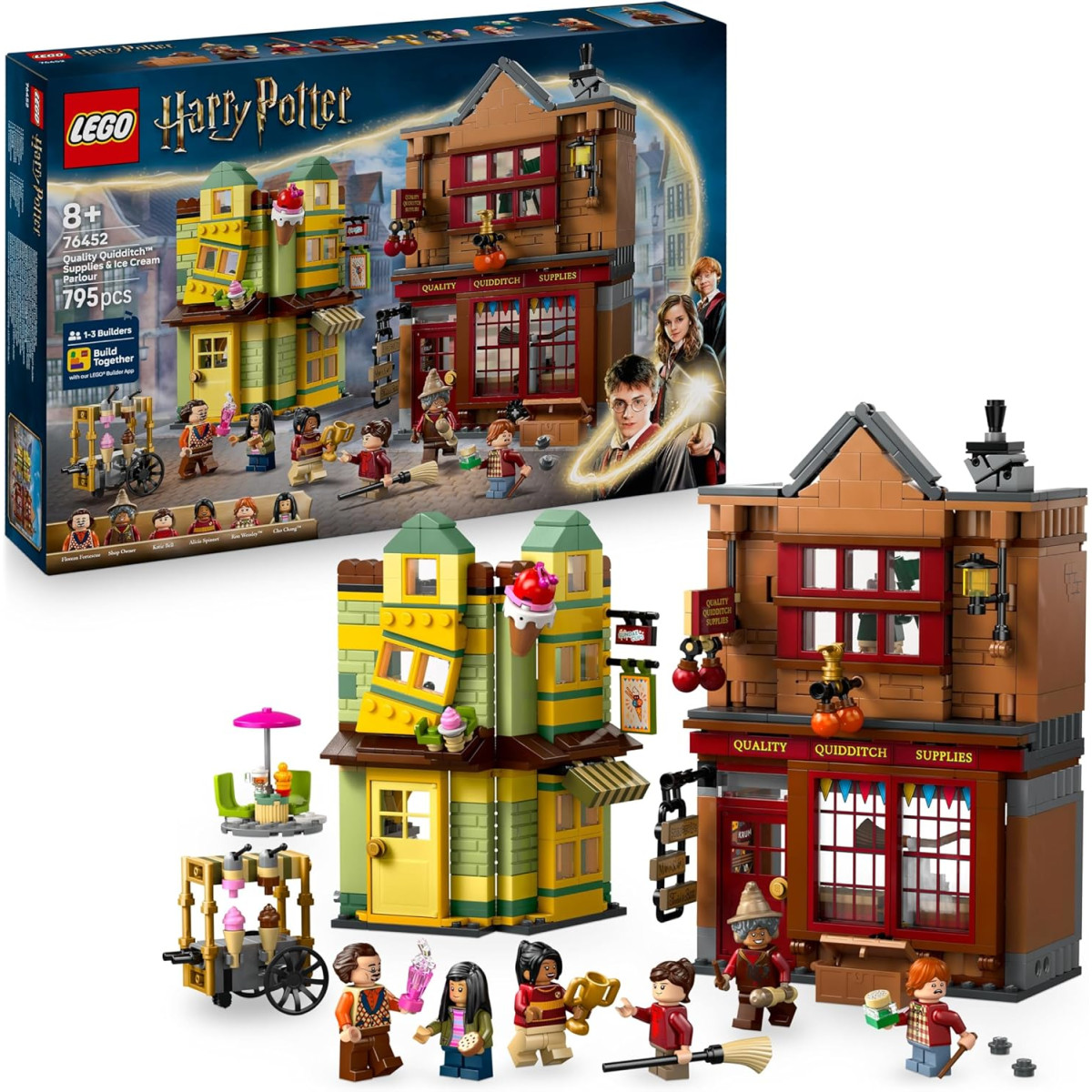 LEGO Harry Potter 76452 - Accessori di Prima Qualità per il Quidditch e Gelateria