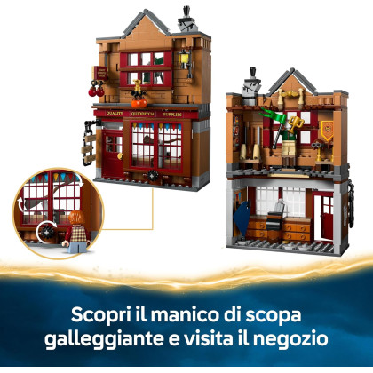 LEGO Harry Potter 76452 - Accessori di Prima Qualità per il Quidditch e Gelateria