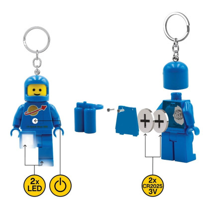 LEGO Portachiavi LED Spaceman blu KE10H