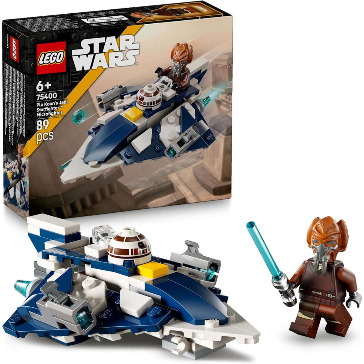 LEGO Star Wars 75400 - Microfighter Jedi Starfighter di Plo Koon