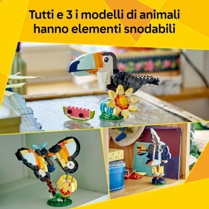 LEGO Creator 31173 - Animali selvatici: tucano tropicale