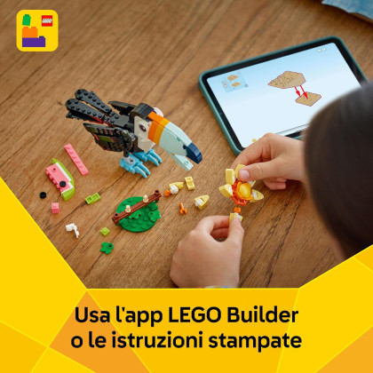 LEGO Creator 31173 - Animali selvatici: tucano tropicale