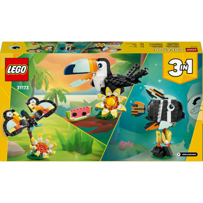 LEGO Creator 31173 - Animali selvatici: tucano tropicale