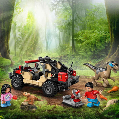 LEGO Jurassic World 76972 - Fuga dal Raptor sul fuoristrada