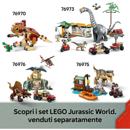 LEGO Jurassic World 76972 - Fuga dal Raptor sul fuoristrada