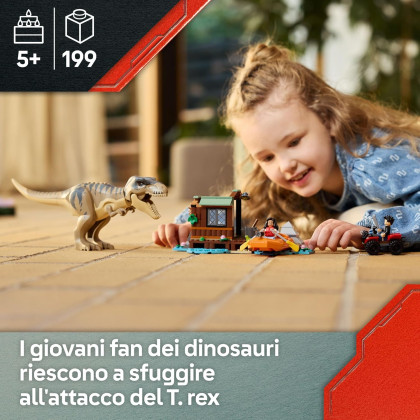 LEGO Jurassic World 76975  - Fuga sul fiume dal T. rex