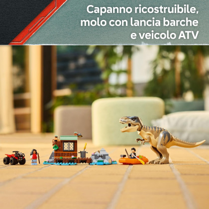 LEGO Jurassic World 76975  - Fuga sul fiume dal T. rex