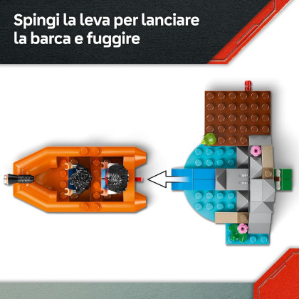 LEGO Jurassic World 76975  - Fuga sul fiume dal T. rex