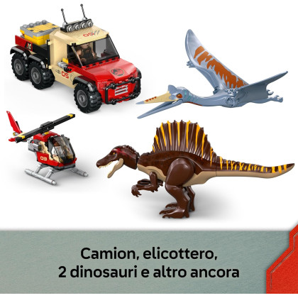 LEGO Jurassic World 76976 - Missione aerea con Spinosauro e Quetzalcoatlus