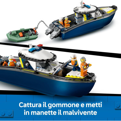 LEGO City 60456 - Inseguimento del motoscafo della Polizia