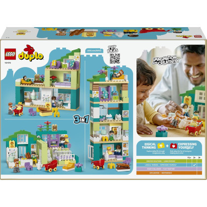 DUPLO 10470 - Casa familiare moderna 3 in 1 con personaggi